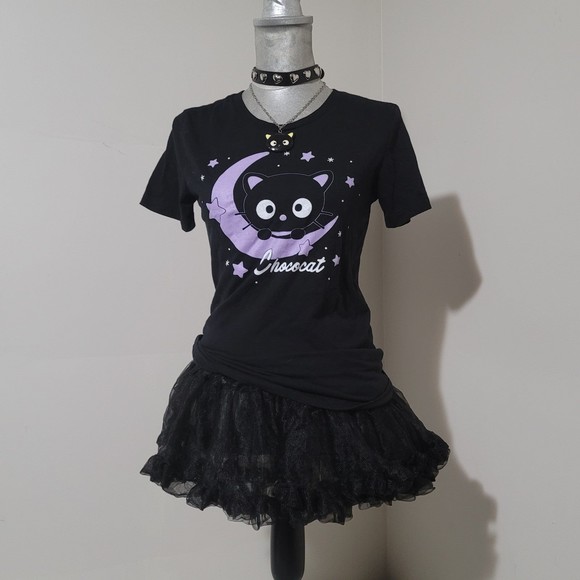 O/S Be Wicked! Micro Mini tutu petticoat skirt tulle Ruffle Black - Picture 2 of 11